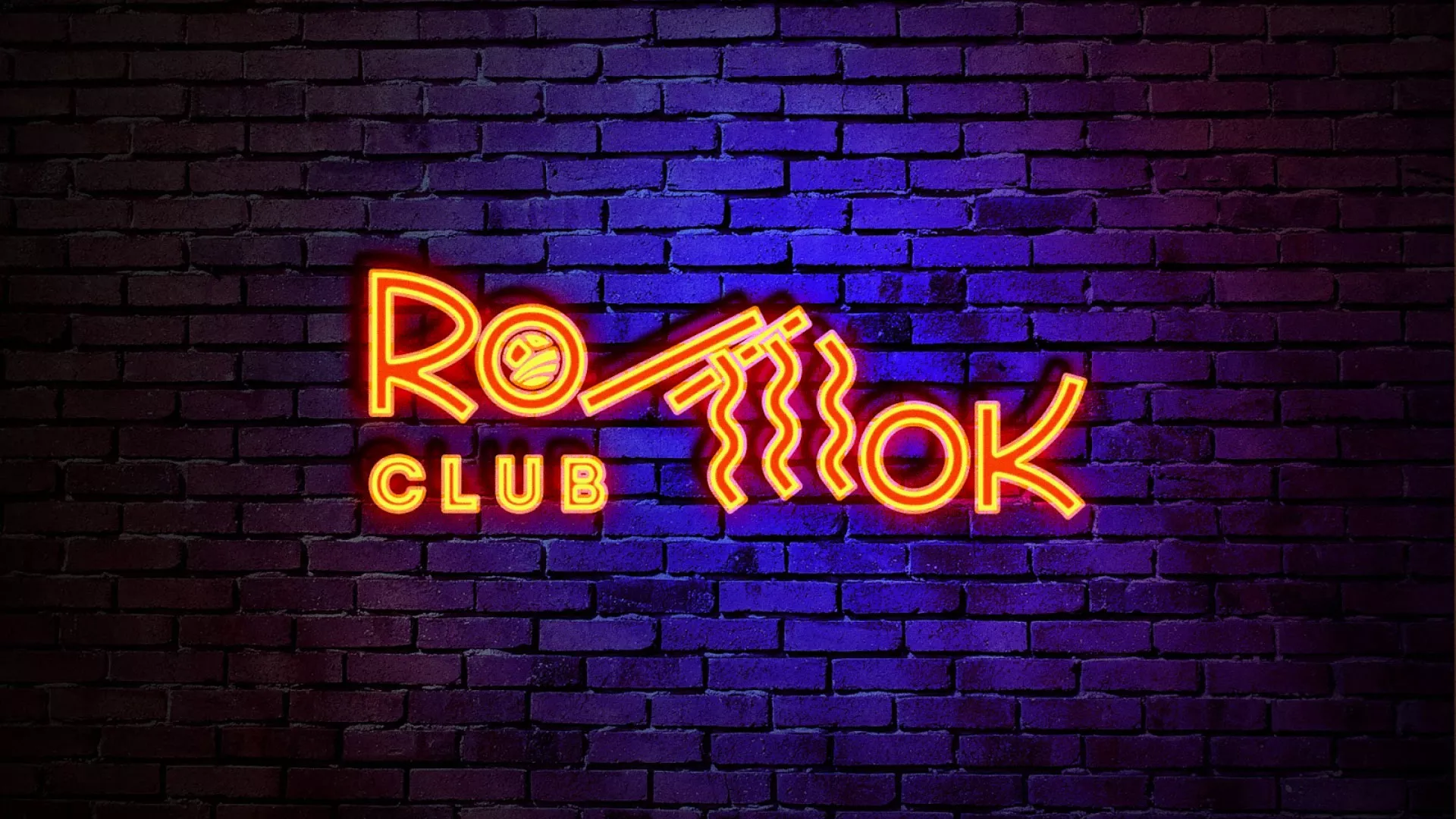 Разработка интерьерной вывески суши-бара «Roll Wok Club» в Калининграде
